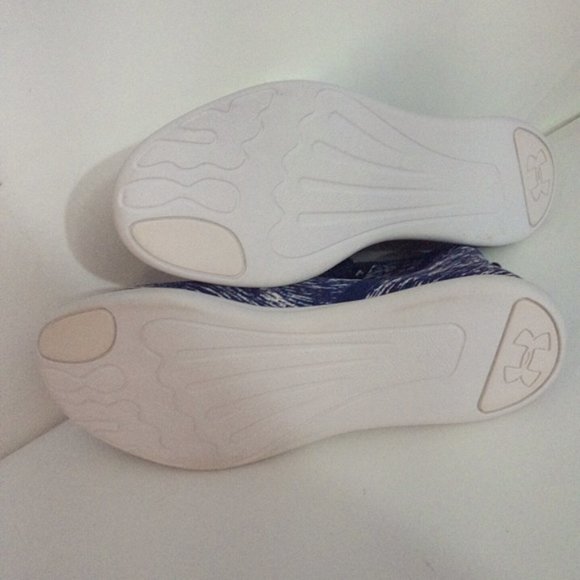 Under Armour Speedform Blue & White Abstract Pattern Lace Up Sneakers US 9.5 NWT - Picture 8 of 9